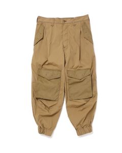 「予約商品」ONE-PLEATS CARGO TROUSERS # c/SAND