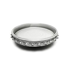 RAISE STUDS PLATE "WHITE" -陶器皿-