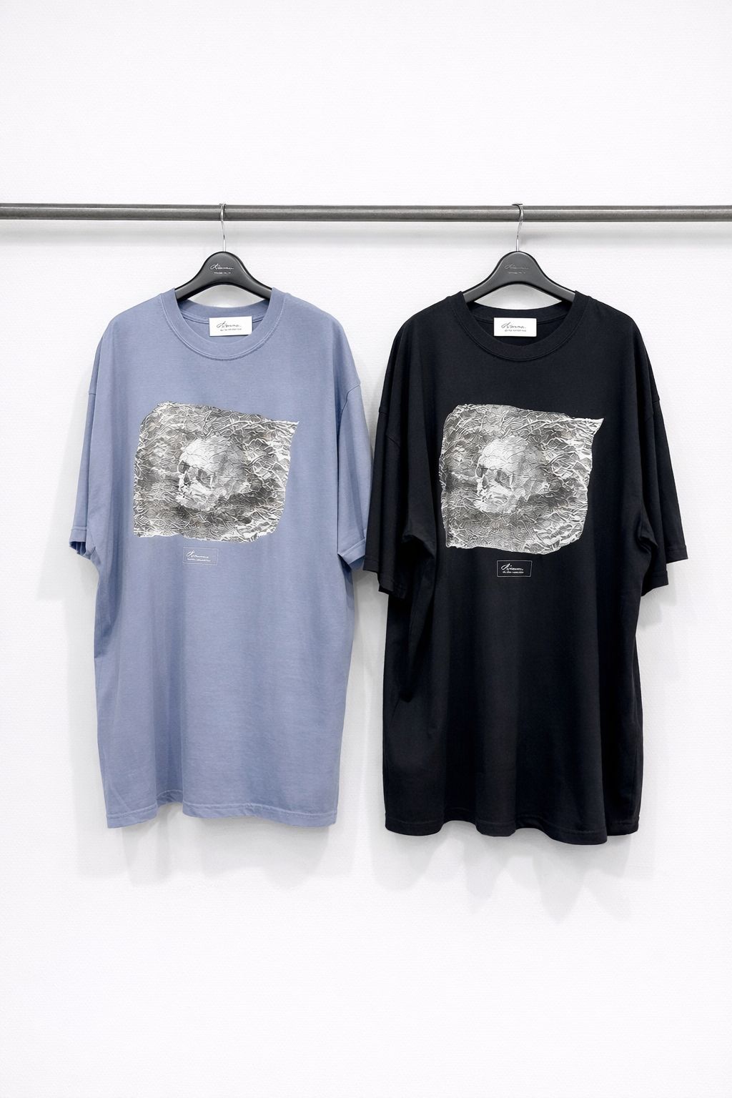 × BASO FIBONACCI “SKULL” S/S T-SHIRT (Black, Charcoal Black, Blue, White)