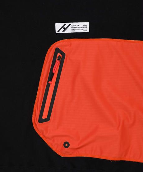 DRAW CODE HOODED PULL JERSEY c/#3 BLK X ORN