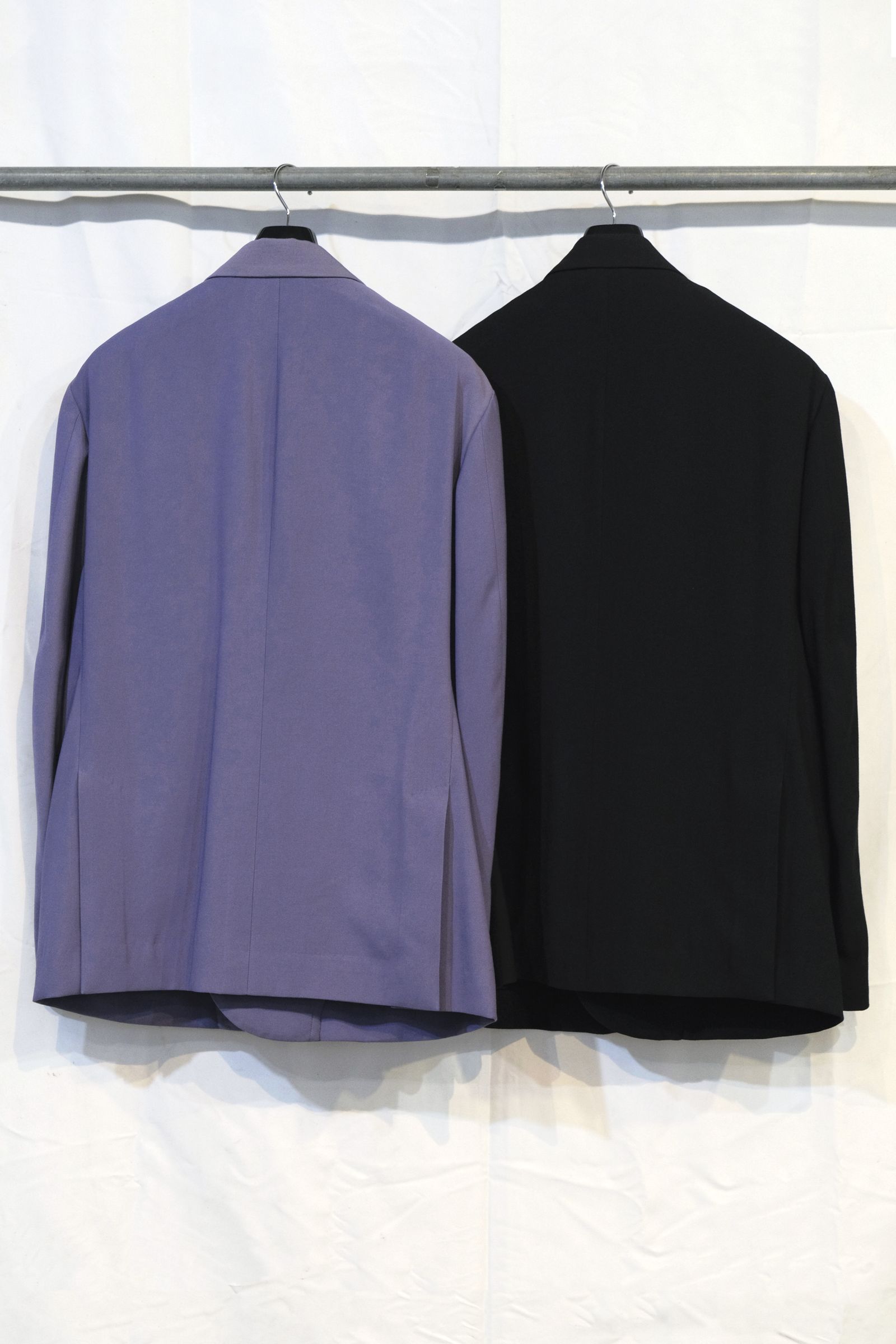DROPED SOFT JACKET (BLACK/PURPLE/WHITE)