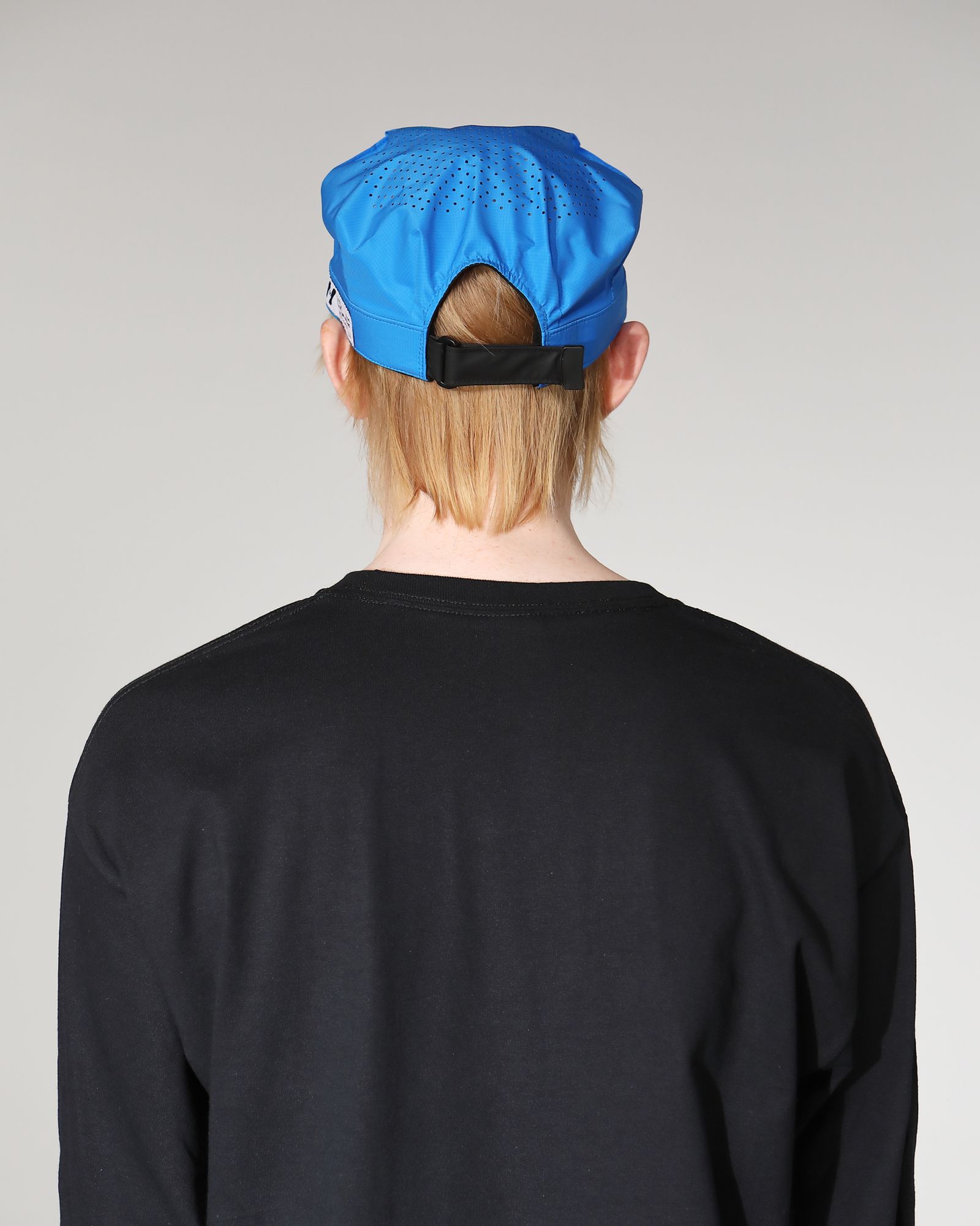 PUNCHING-HOLE BDU CAP # c/AQUA BLUE