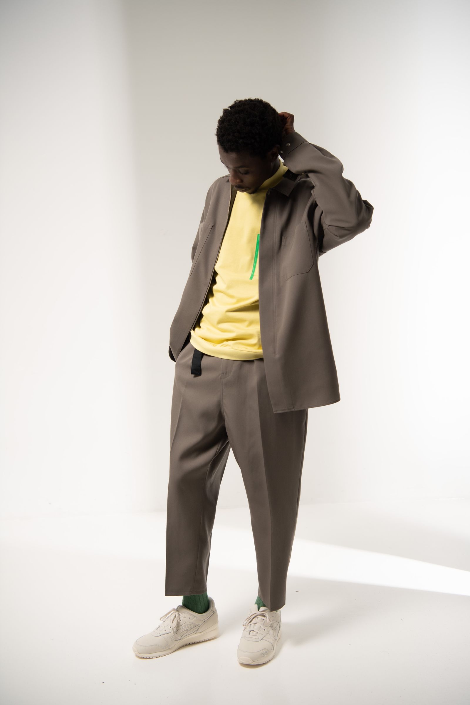 「予約商品」RELAXED TROUSERS (STEEL)