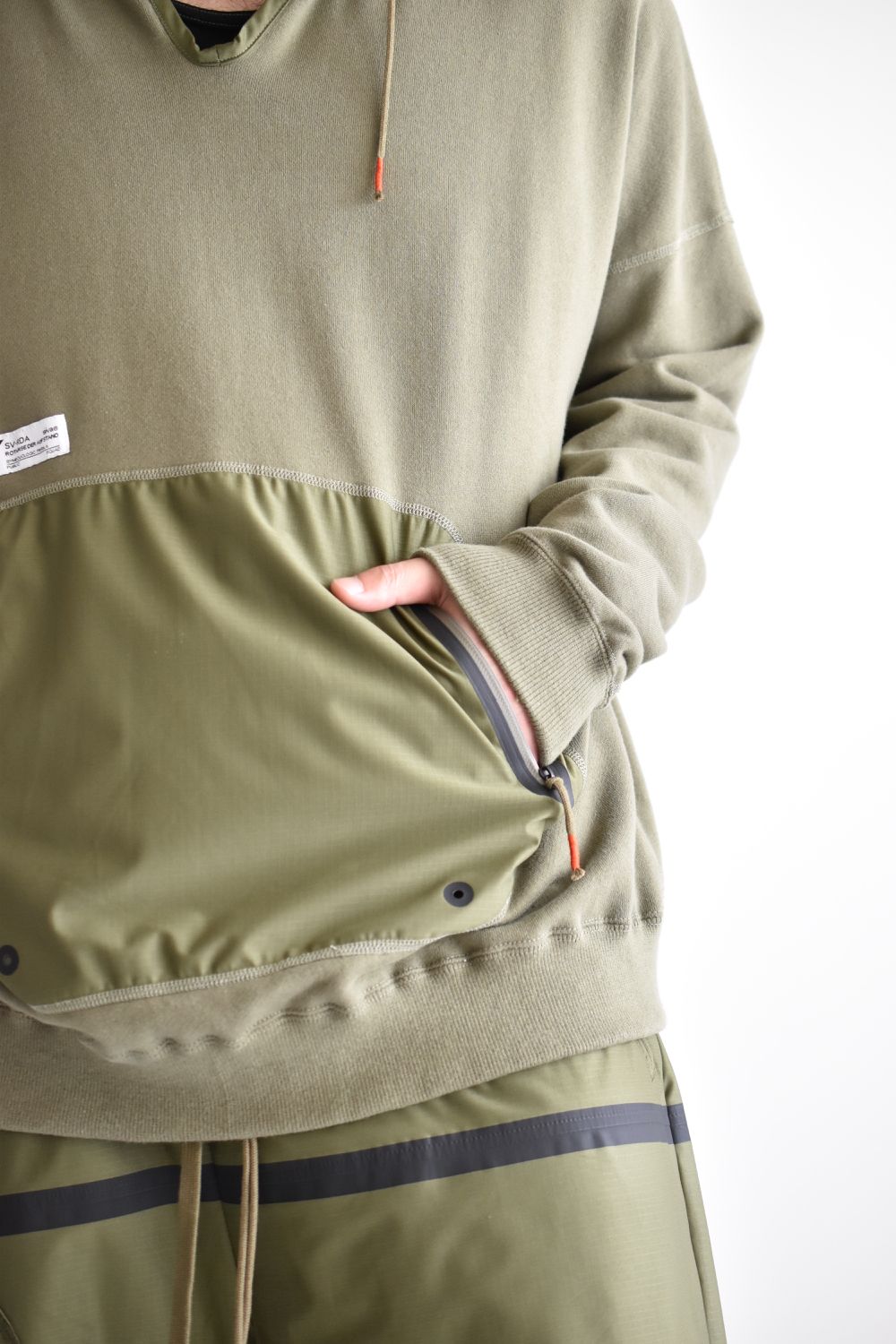 DRAW CODE HOODED PULL JERSEY c/#2 OD