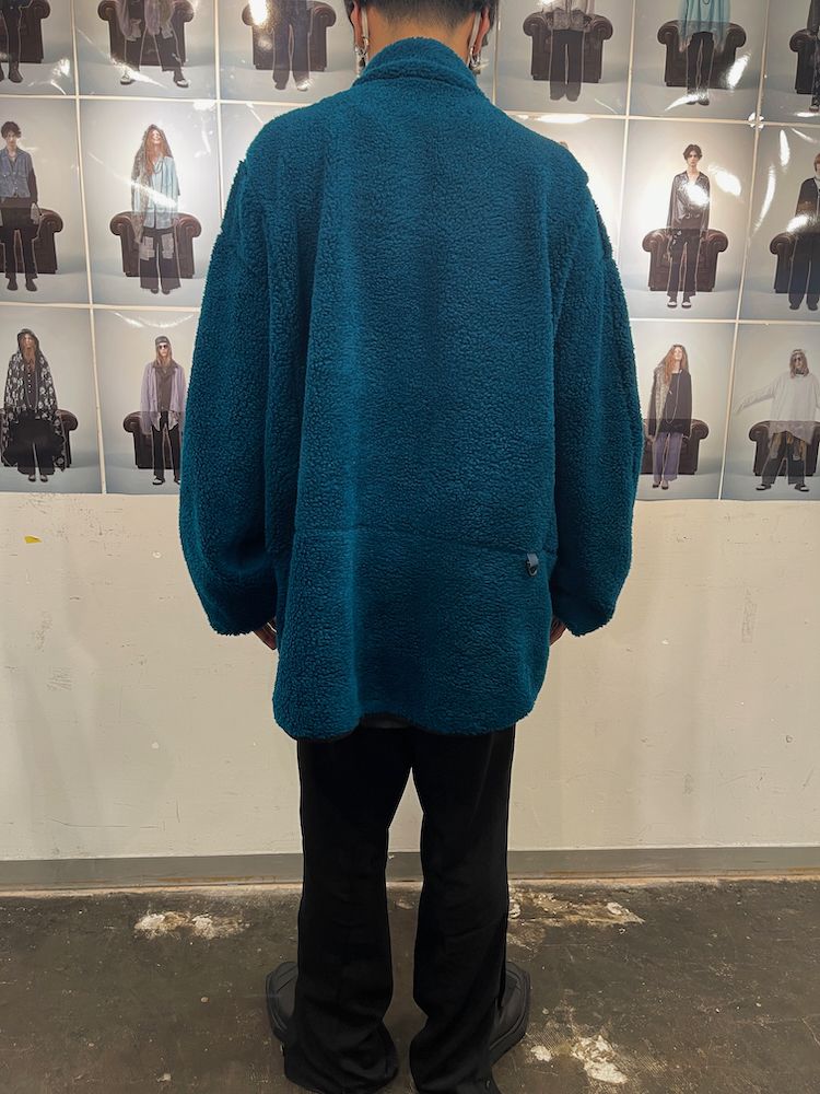 BOA HIGH NECK PULLOVER / ビッグサイズ ボア ハイネックプルオーバー (Black, Top Gray, Turquois)