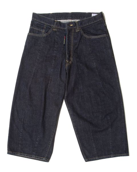 DENIM BAGGY ANKLE PANTS / col: INDIGO