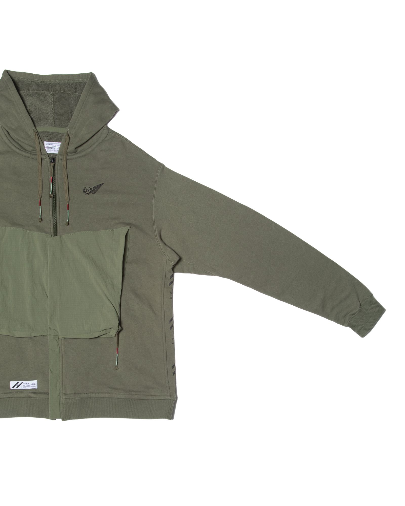 「予約商品」LOWCHEST-PKT ZIP JOGGER LOOSE-FIT HOODIE / col: KHAKI