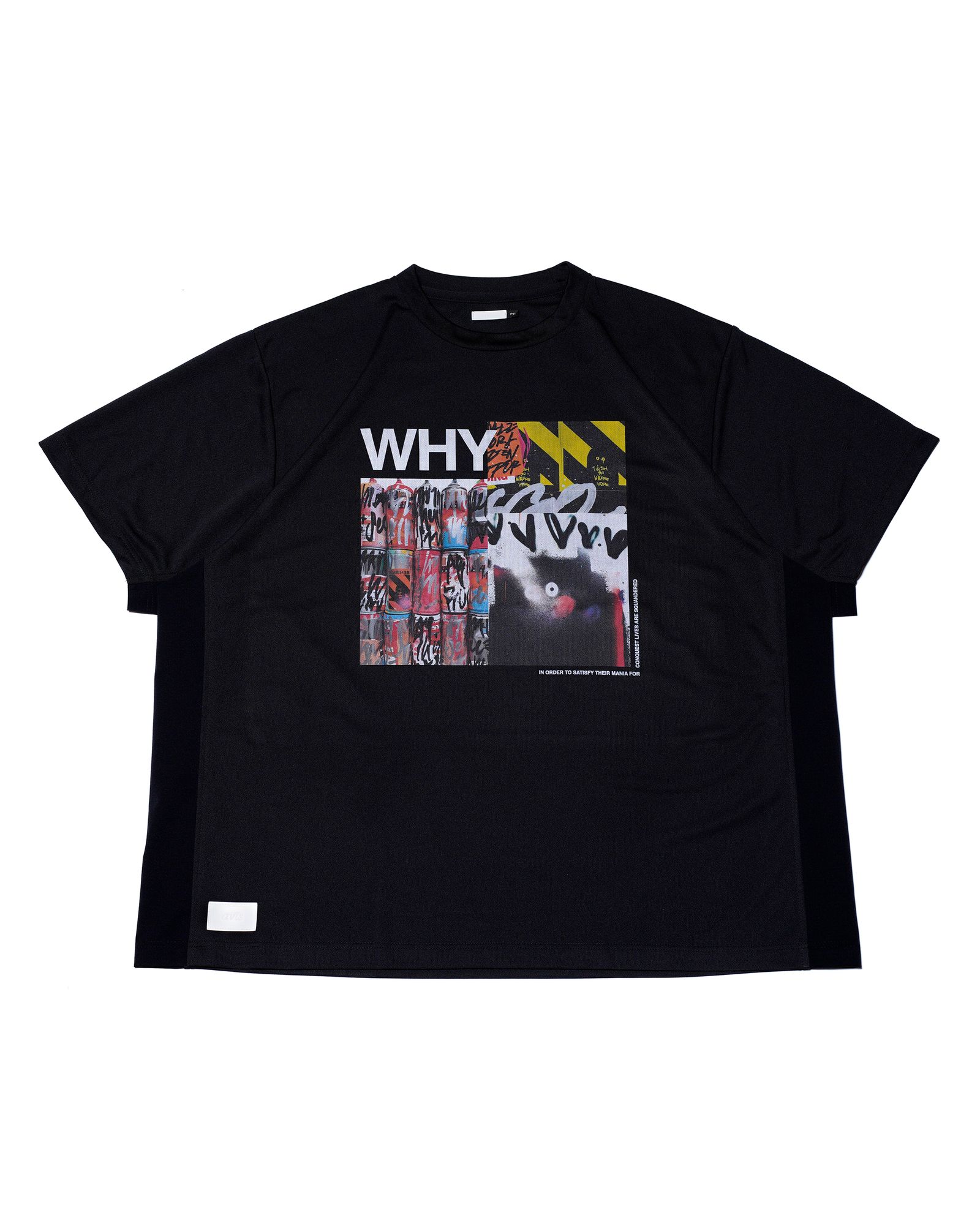 WHY x RATFACE WIDE DRY-TEE / col: BLACK
