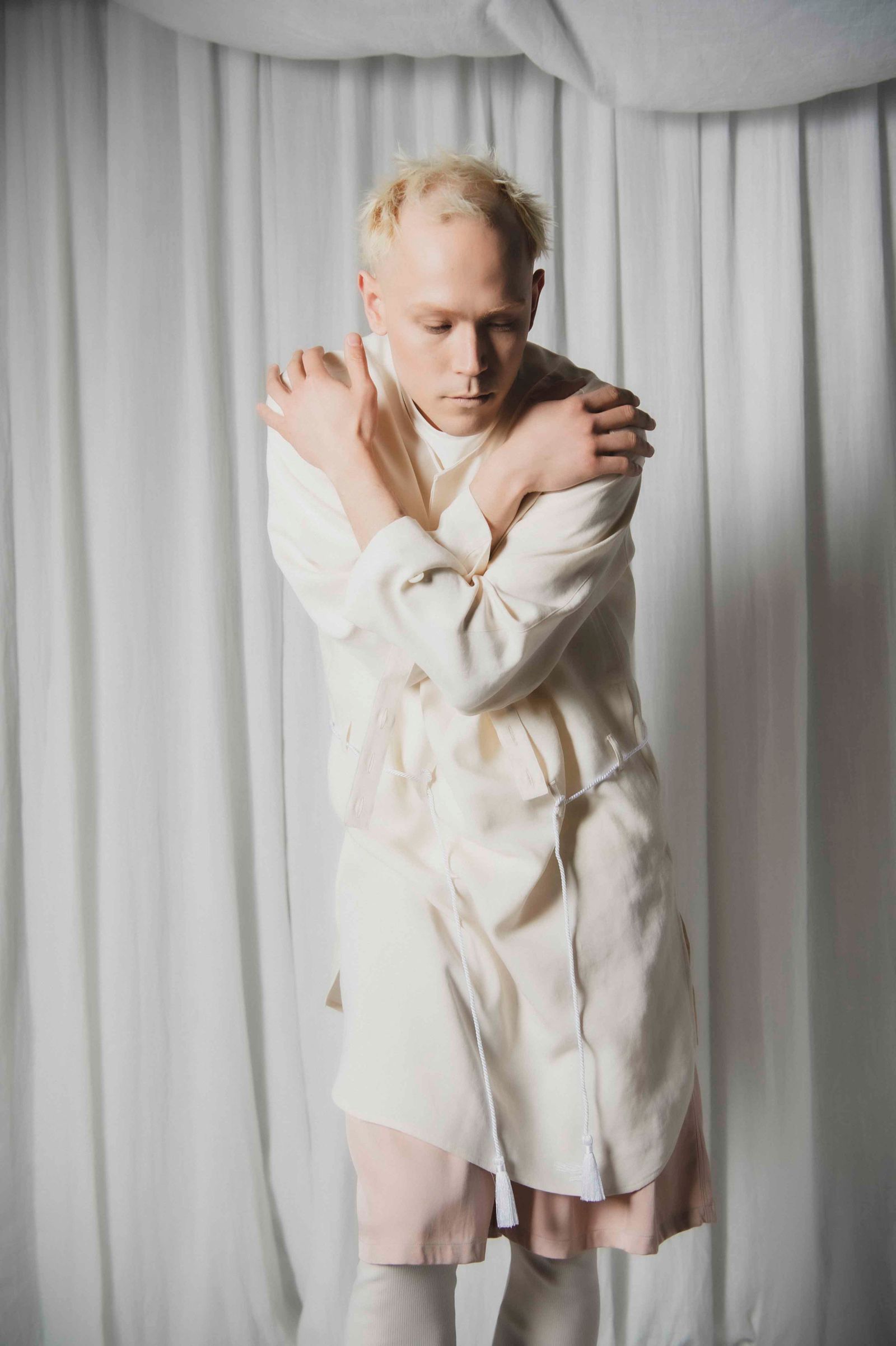 「予約商品」DOUBLE OXFORD TUNIC (WHITE)