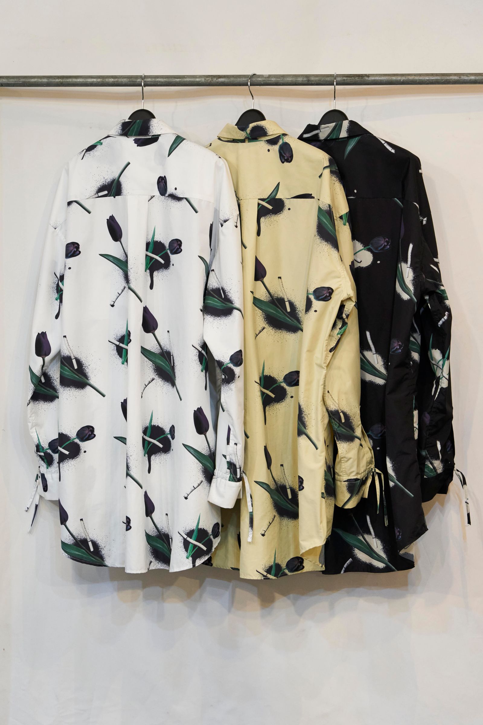 TULIP & CIGARETTE SHIRT（WHITE）