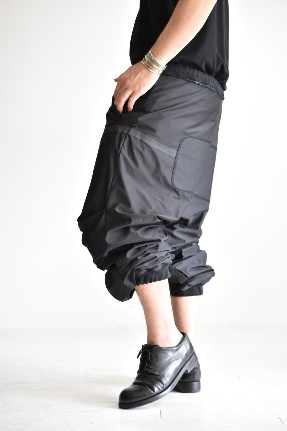 BAGGY RIP-STOP PANTS c/#1 BLACK