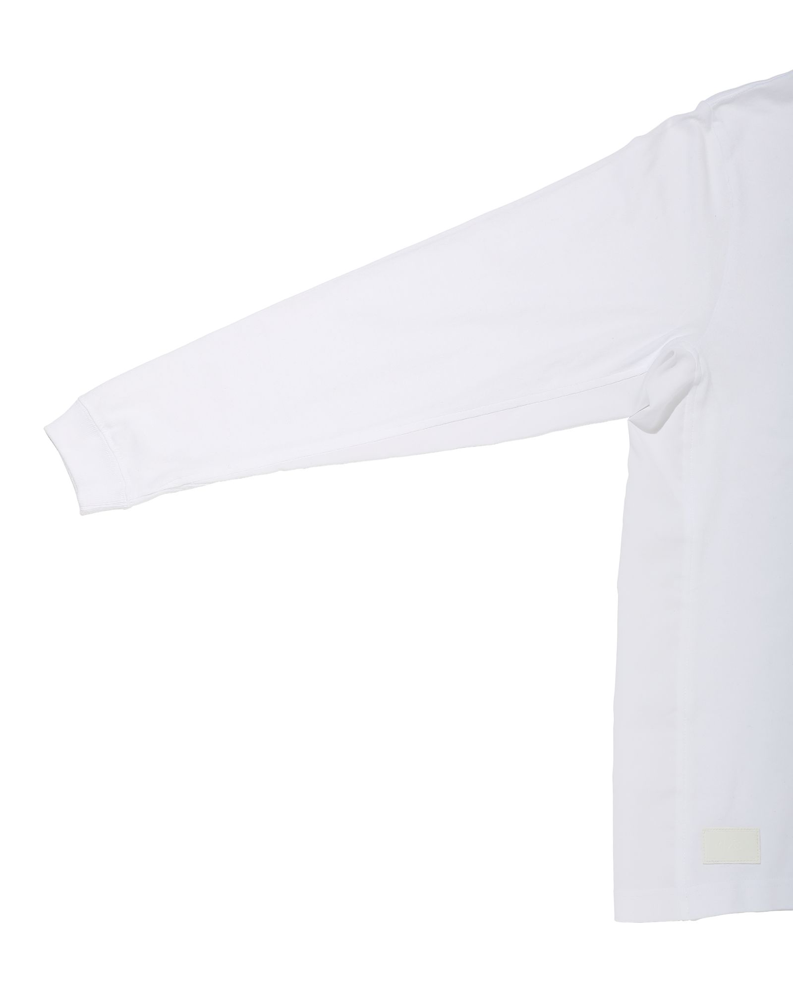 WHY SCREEN WIDE L-SLEEVE TEE  (WHITE)