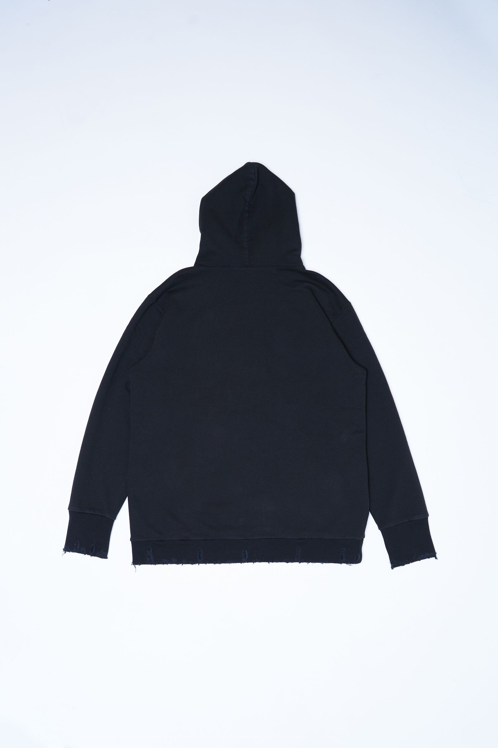 945-80TT108-2 / ダメージジップパーカー (BLACK, KHAKI)