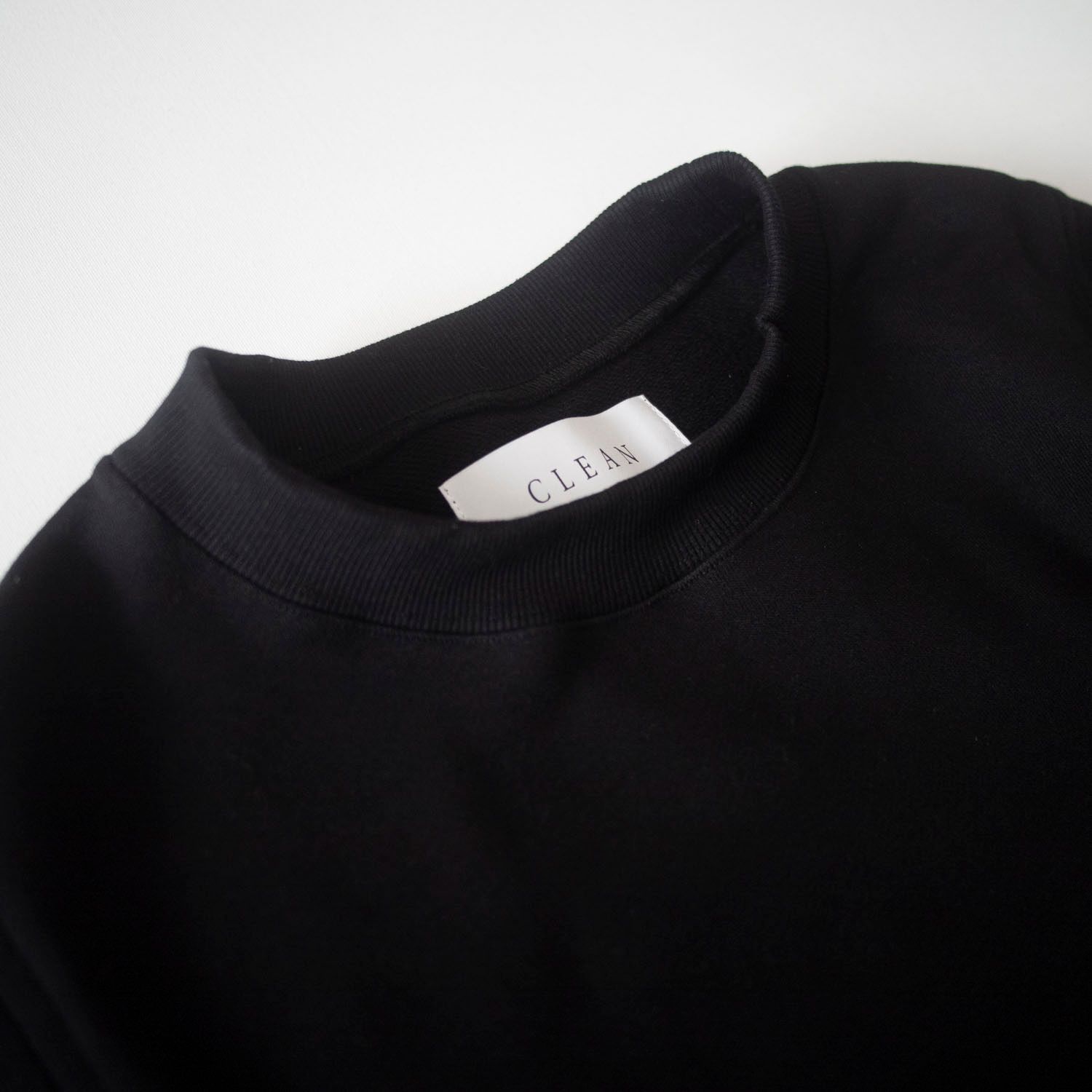 STAND NECK SWITCH SWEAT (BLACK)
