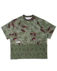 「予約商品」SPLINTER-CAMO MECHANIC STORAGE LOOSE-FIT TEE / col: KHAKI