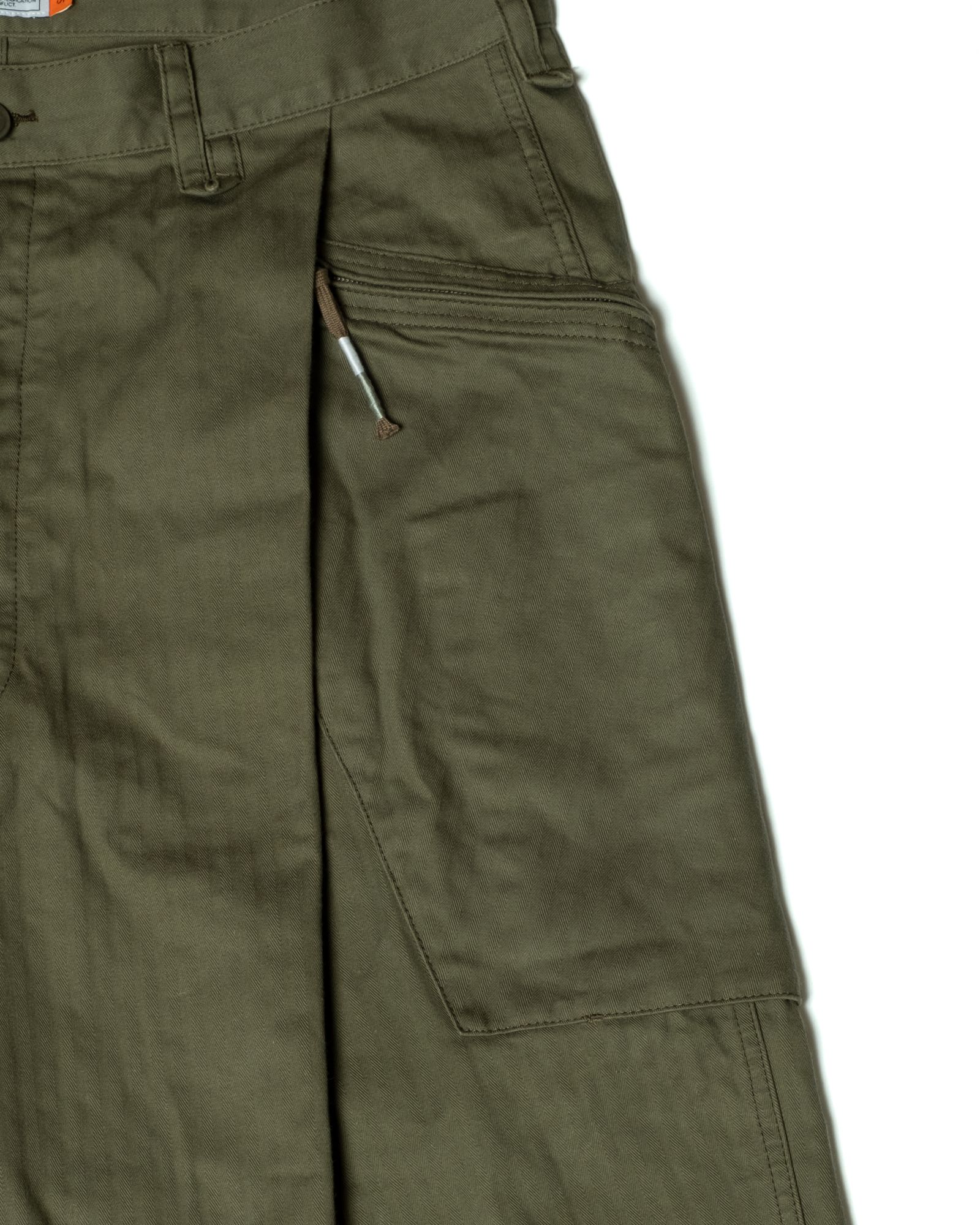 「予約商品」P-44 FRINGE SHORT PANTS / col: OD