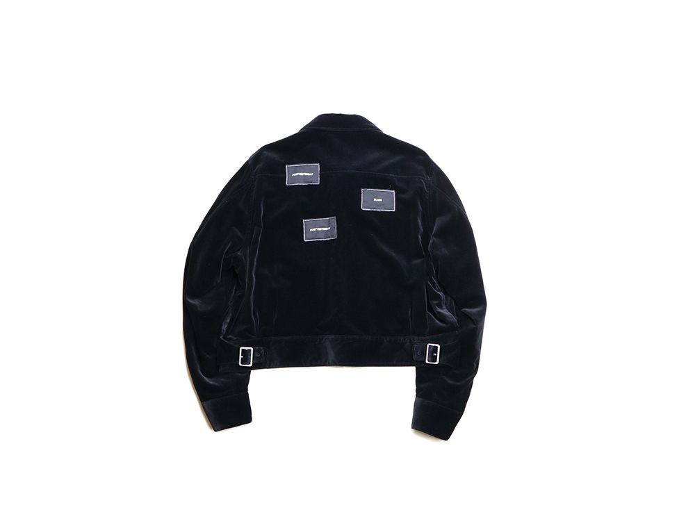 VELVET AVIATOR JACKET (BLACK)
