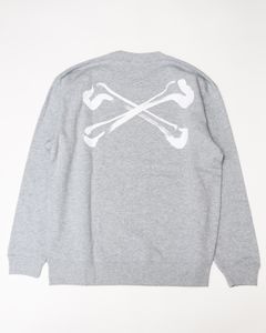 「blackmeans」×「丸岡 和吾」クロスボーンスウェット "GRAY"
