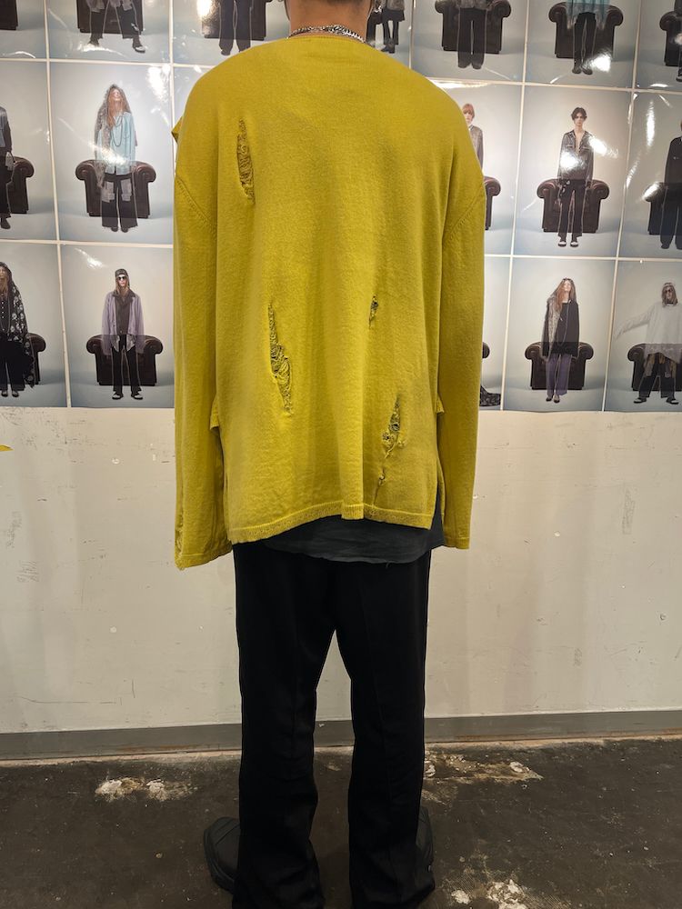 JANIS’S LAYERED KNIT PULLOVER / プルオーバーニット (Black, Yellow)