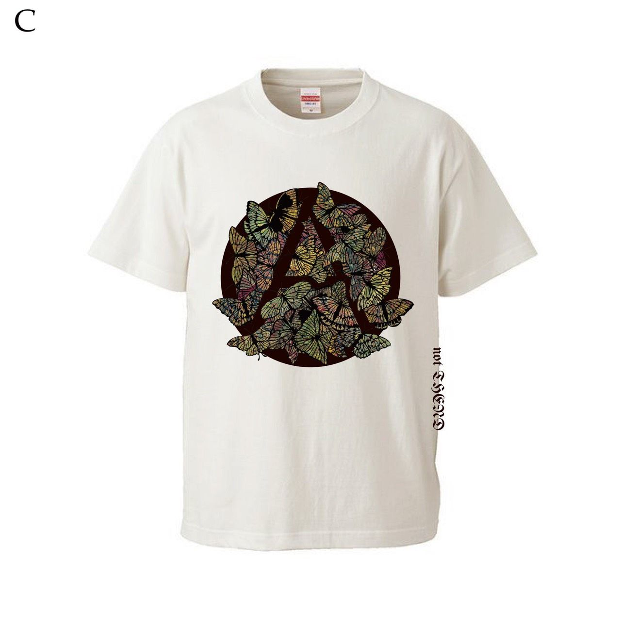 Persia pattern Anarchy symbol TEE (NATURAL/BLACK)