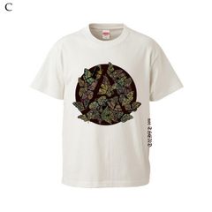 Persia pattern Anarchy symbol TEE (NATURAL/BLACK)