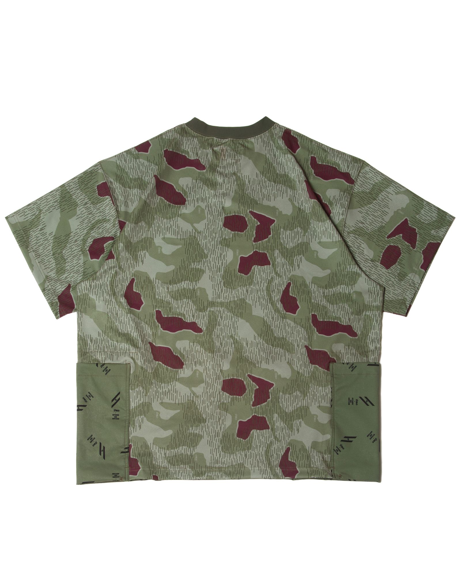 「予約商品」SPLINTER-CAMO MECHANIC STORAGE LOOSE-FIT TEE / col: KHAKI