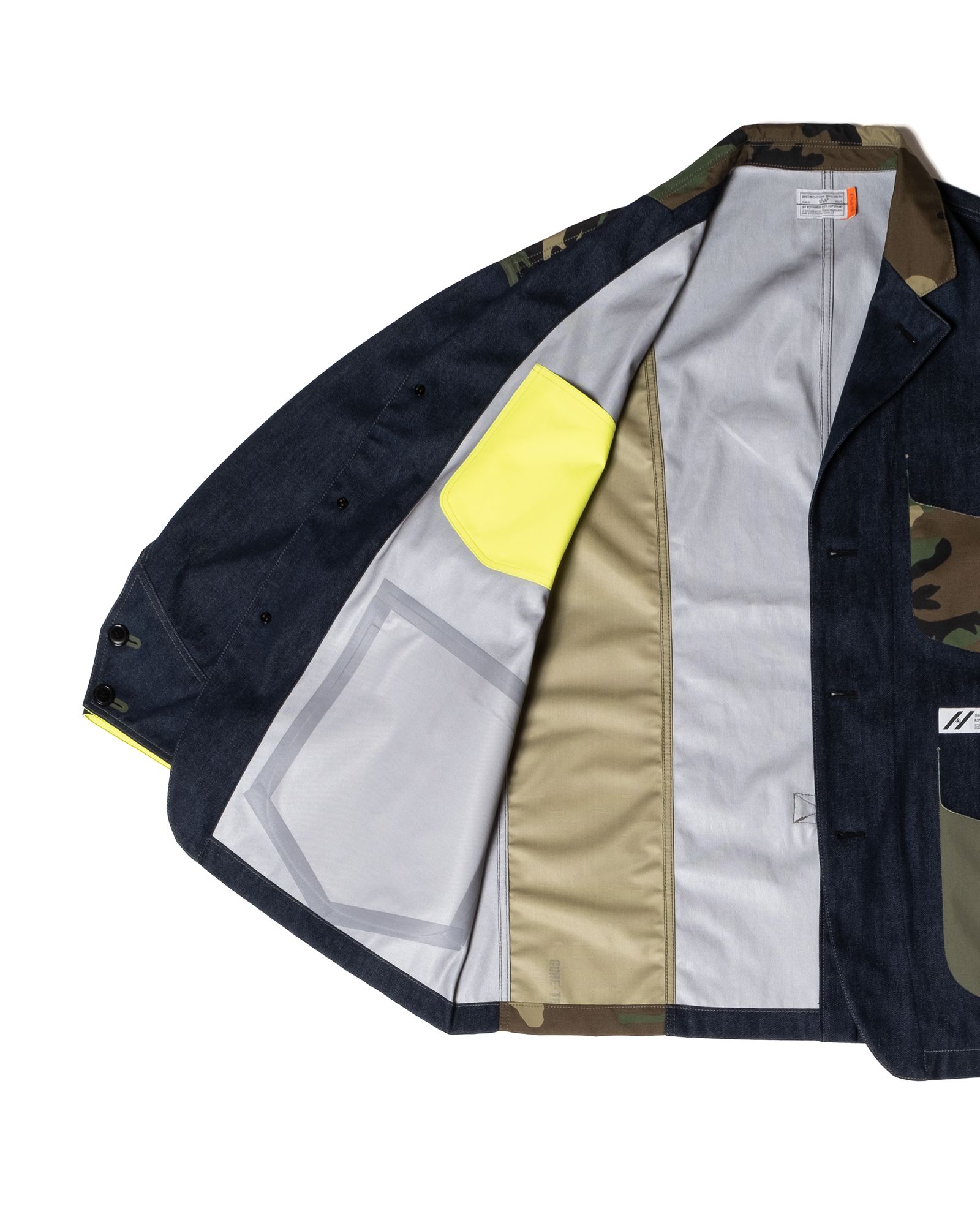 「予約商品」3LAYER LIGHT-DENIM WIDE COVERALL JACKET / col: INDIGO_base
