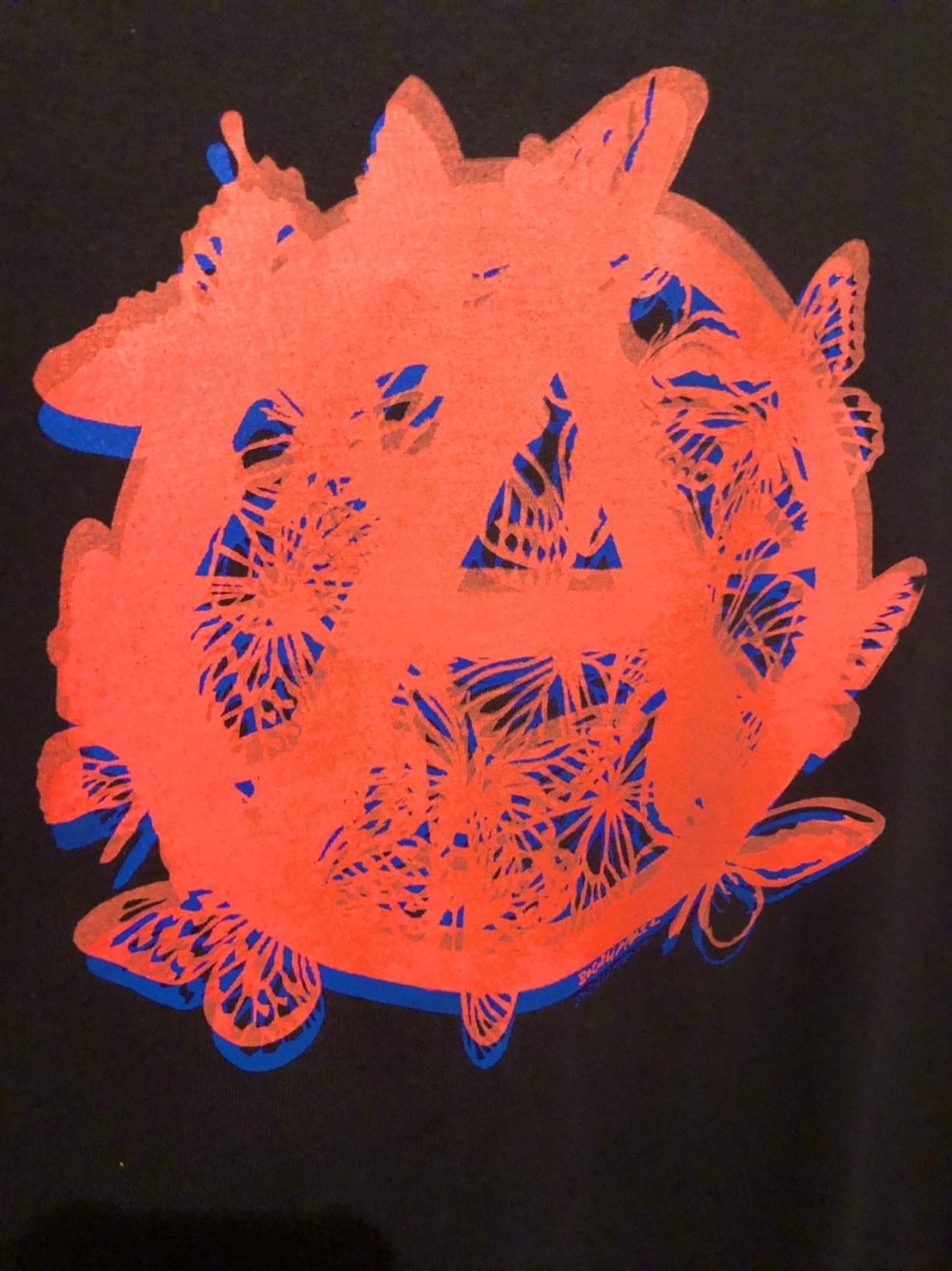 「予約商品」.butterfly anarchy symbol T-shirt 04