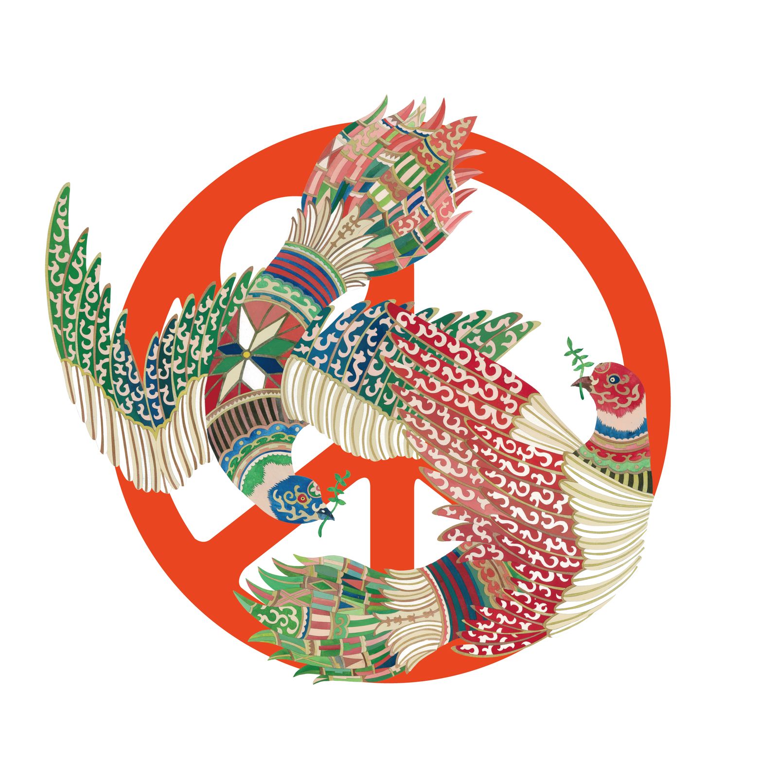 「ヒロシマデニム」×「SATOSHI MIYATA」9PEACE TEE (OATMEAL)