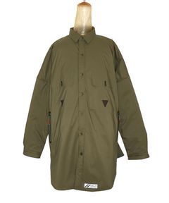 TOO BIG BAGGY QUILTED SHIRT COAT c/#2 KHAKI