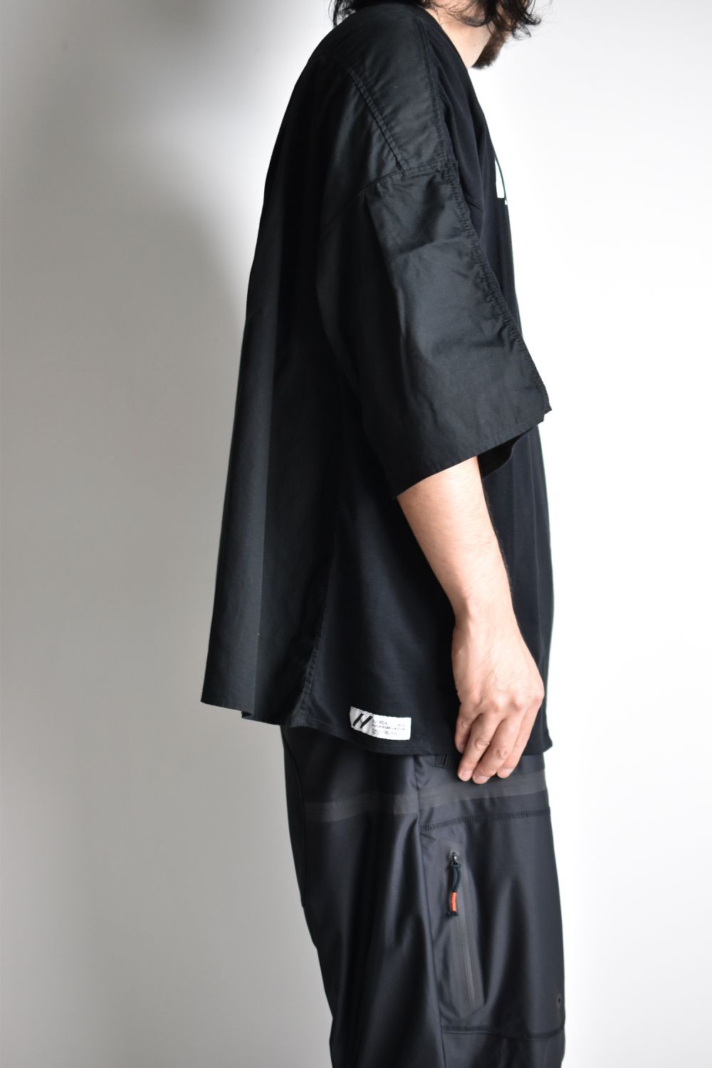 ARMED WIDE SHIRT c/#1 BLACK
