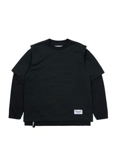 THE SWITCHING LAYERED L/S TEE / レイヤード ロングスリーブ Tシャツ（BLACK）