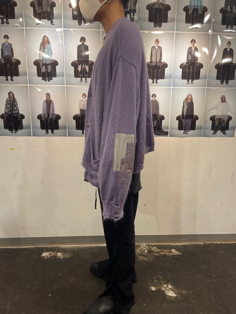 KURT’S MOHAIR CARDIGAN / モヘア カーディガン (Black, Purple)