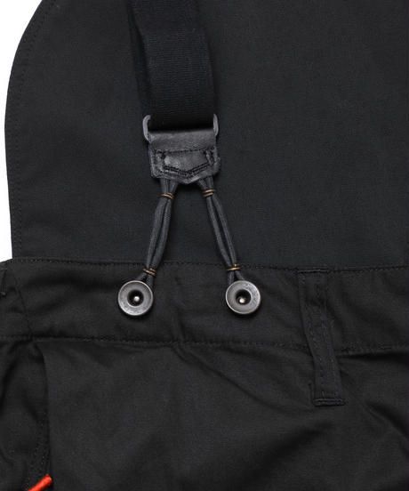 FLIGHT PLEATED SUSPENDER TROUSERS c/#1 BLACK