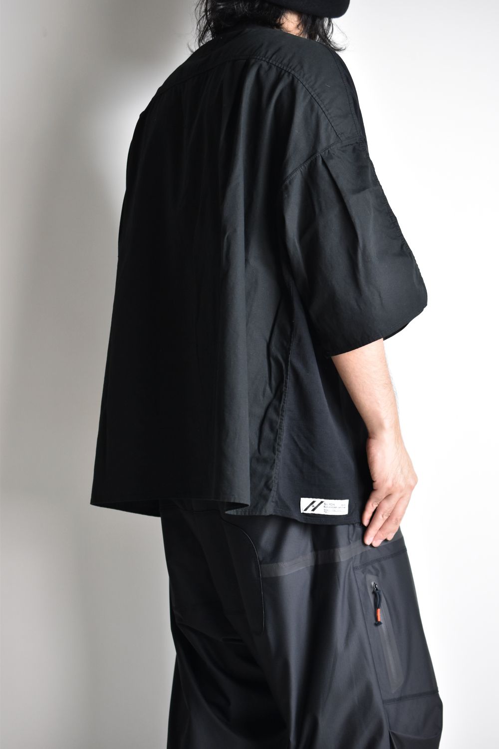 ARMED WIDE SHIRT c/#1 BLACK
