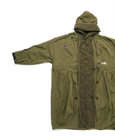 FLIGHT BALLOON WIDE LONG COAT c/#2 KHAKI