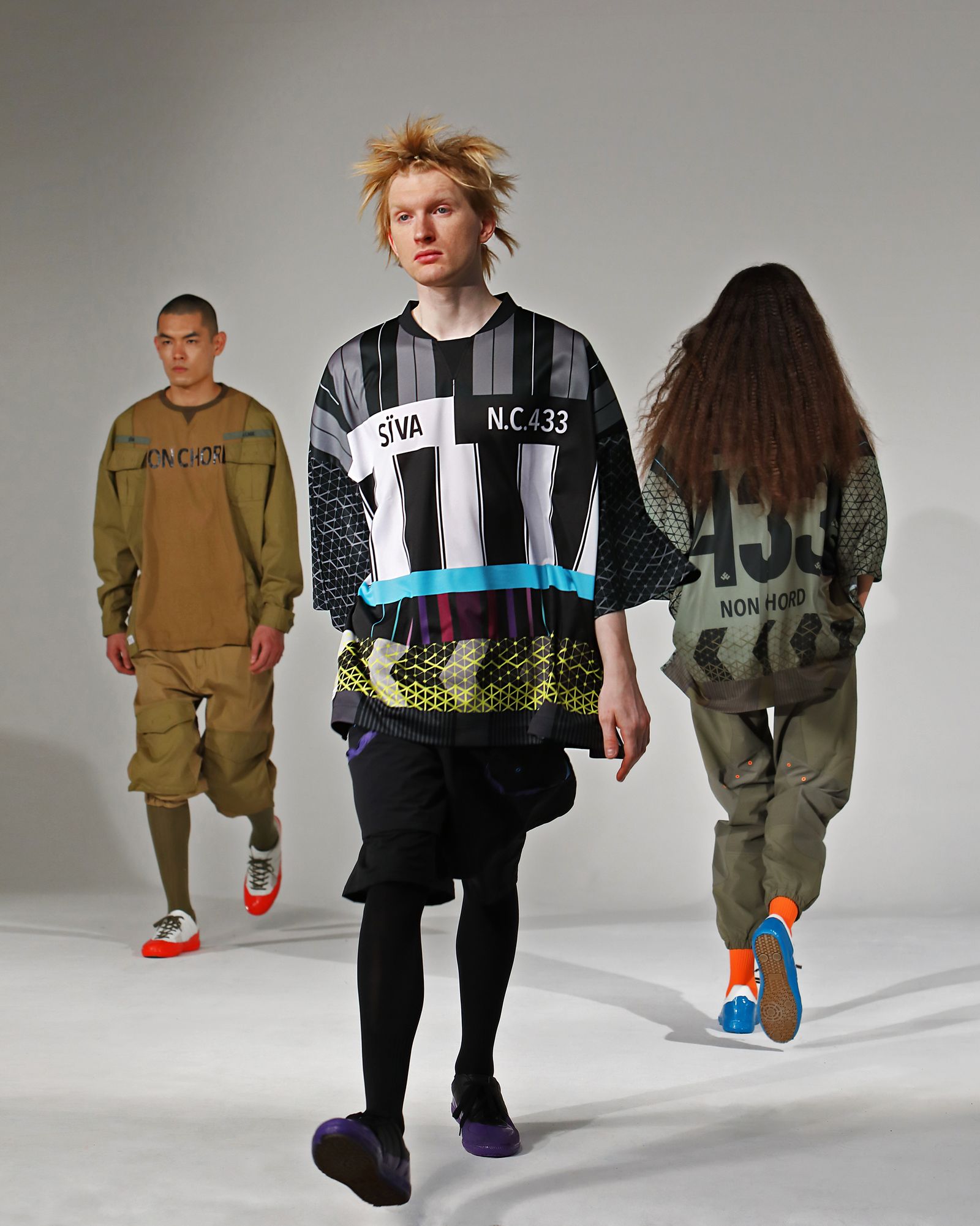 「予約商品」FOOTBALL WIDE SHIRTS # c/ BLACK_stripe