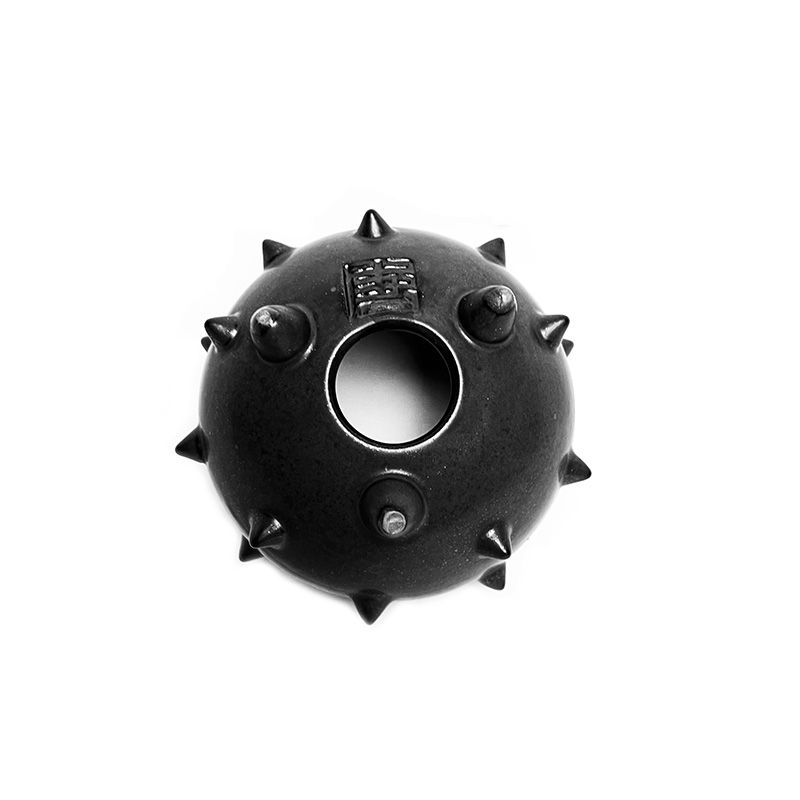 BOWL STUDS POT "BLACK" -陶器鉢-