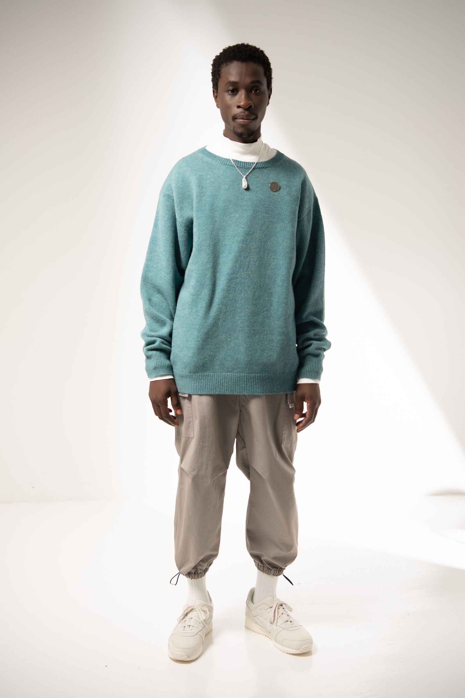 「予約商品」CREWNECK SWEATER (AQUA)
