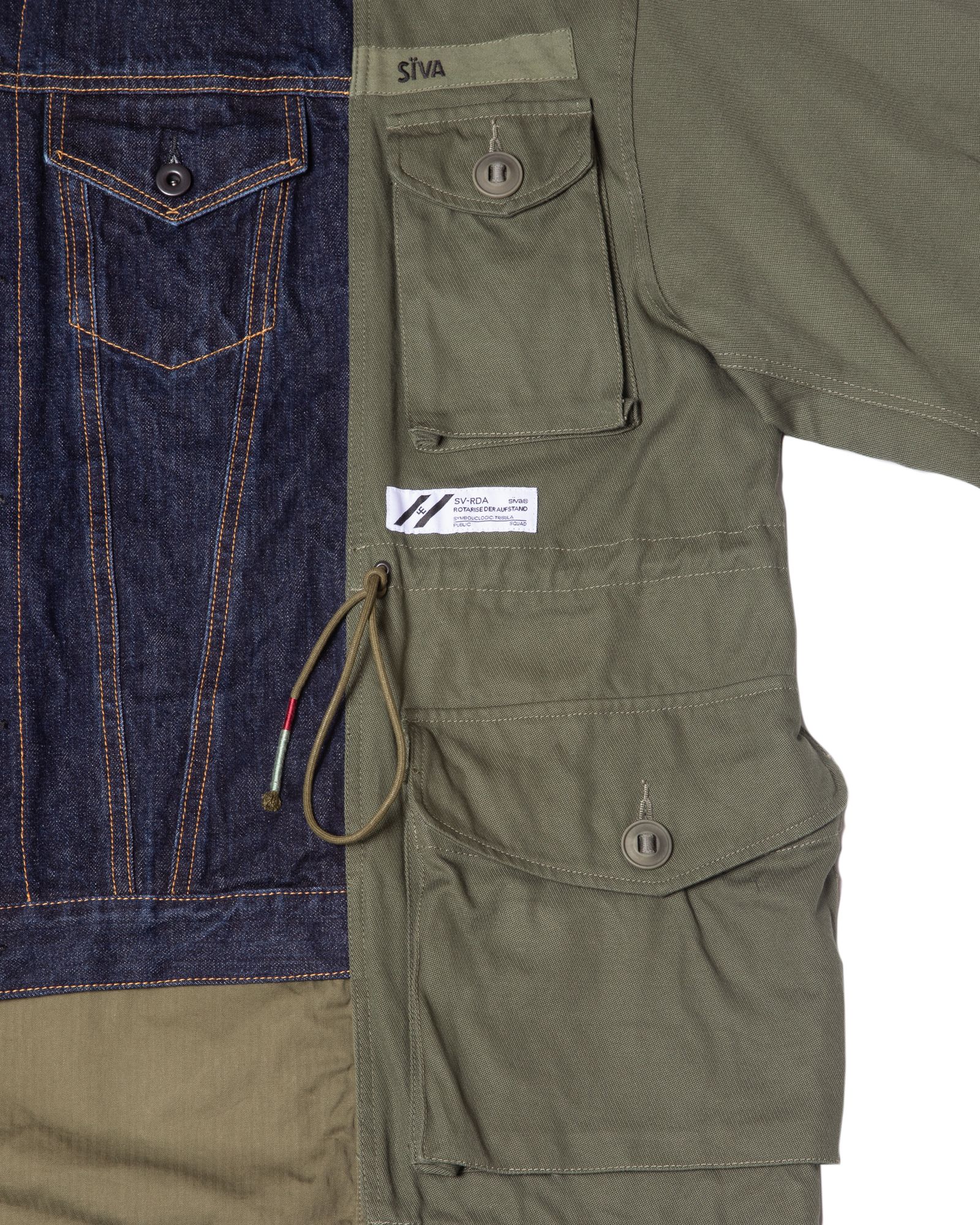 「予約商品」DENIM GS-MK2 COMBAT OVERSIZED JACKET / col: KHAKI
