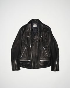 945-76TJ52-5 / ダブル ライダースジャケット (カウレザー）ブラック