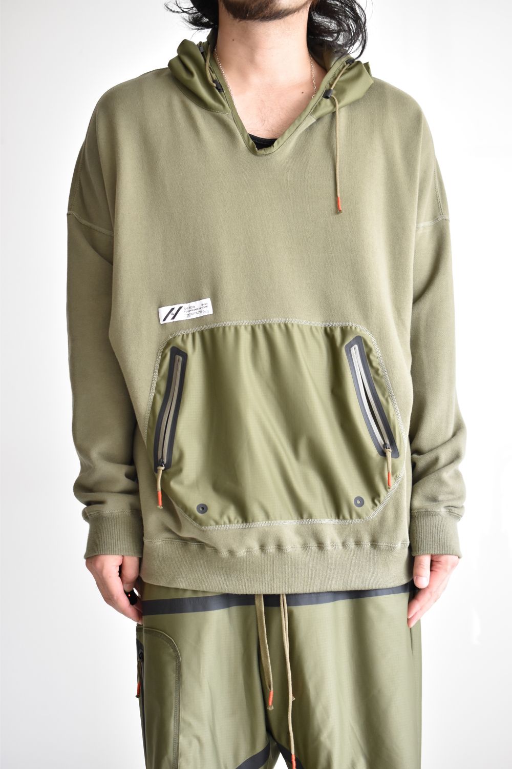 DRAW CODE HOODED PULL JERSEY c/#2 OD