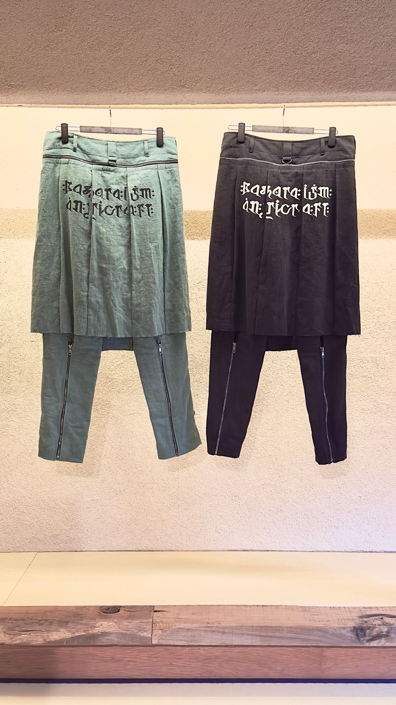 TATTUKE BONAGE SKIRT PANTS / ボンテージパンツ (BLACK,GRAY,GREEN)