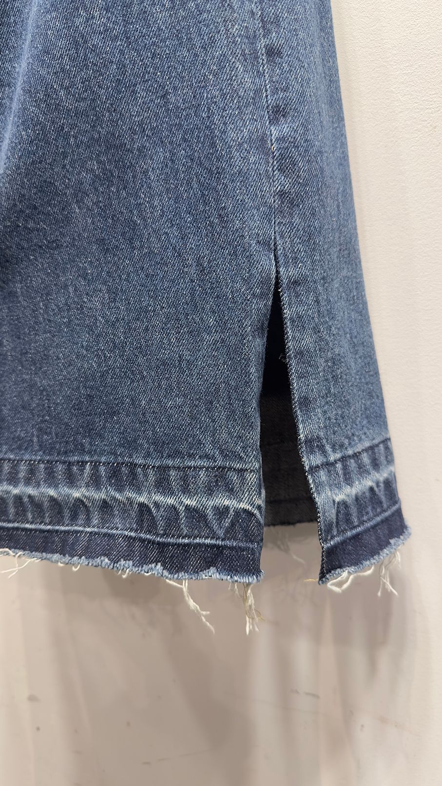 KURT’S WIDE JEANS (AGED) / パッチワーク ワイドジーンズ デニム (Aged Black, Aged Indigo)