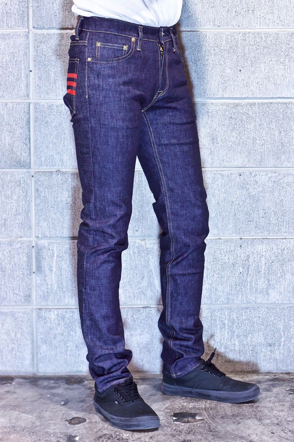 04 STRECH SKINNY INDIGO / ストレッチ スキニー デニムパンツ (インディゴ)