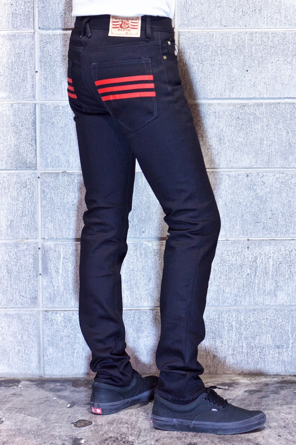 04 STRECH SKINNY BLACK / ストレッチ スキニー デニムパンツ (ブラック)