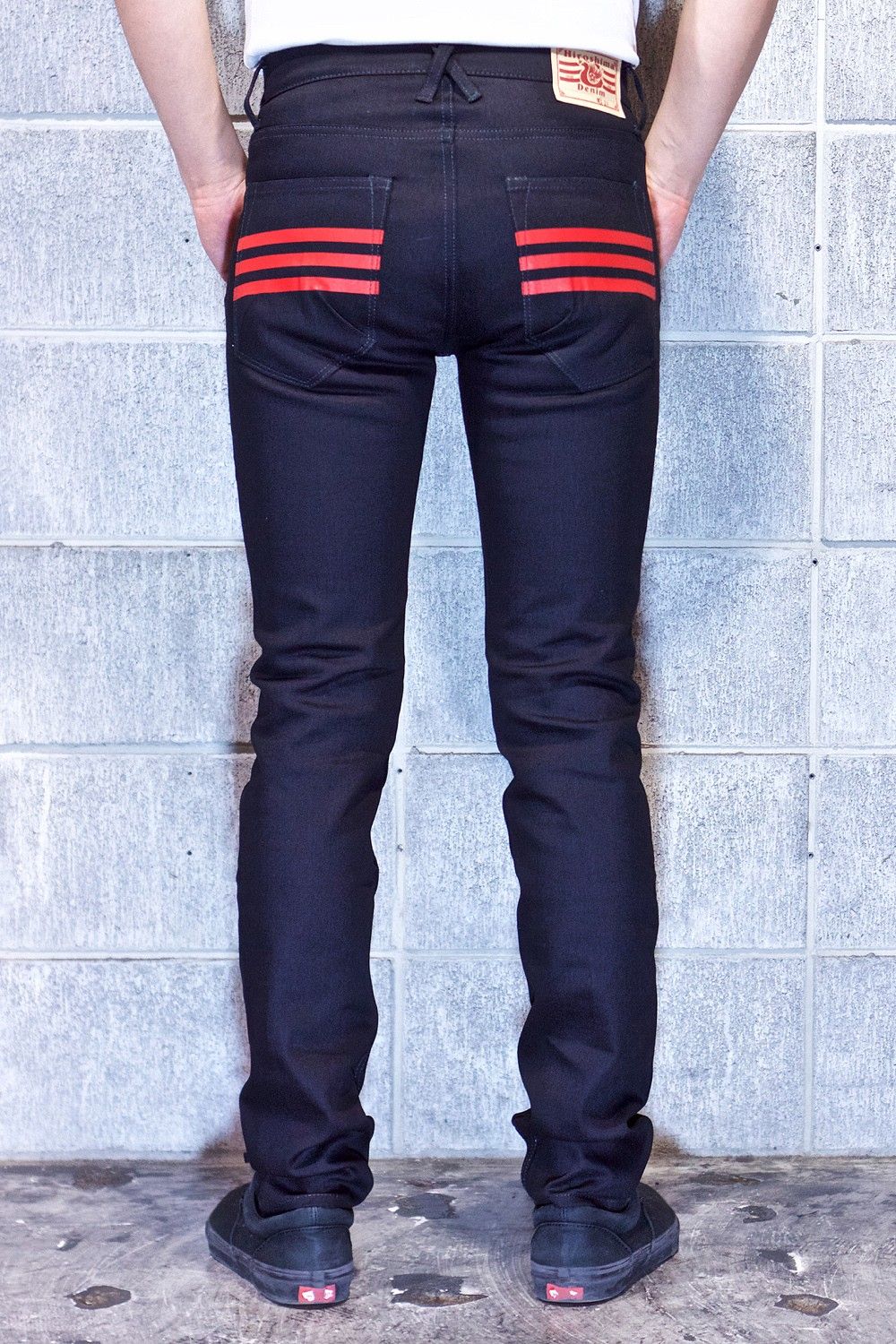 04 STRECH SKINNY BLACK / ストレッチ スキニー デニムパンツ (ブラック)