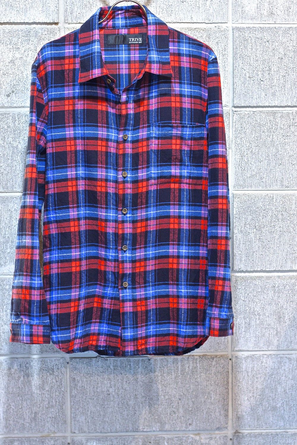 BLUE/RED CHECK SH