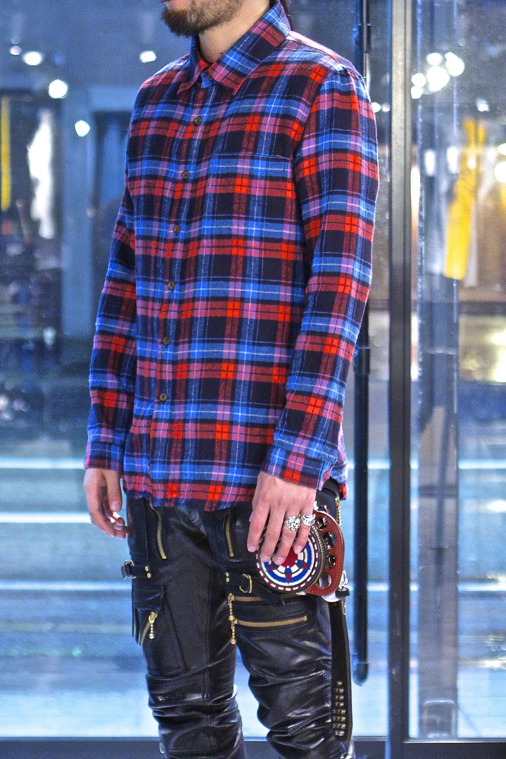 BLUE/RED CHECK SH