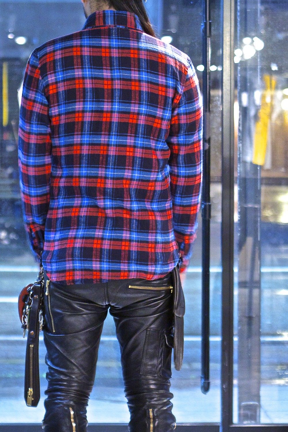 BLUE/RED CHECK SH
